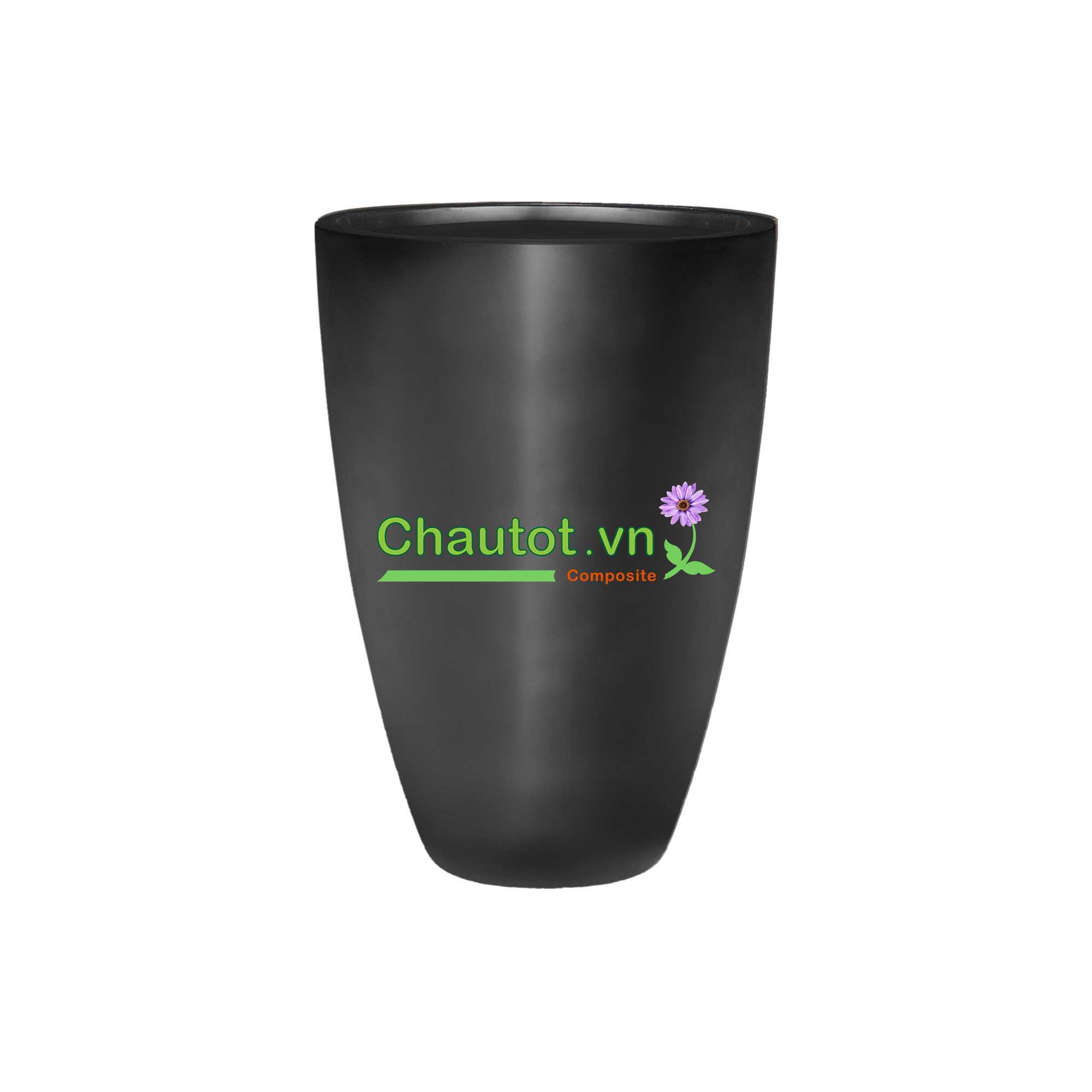 Chậu Composite tròn 36x36x56cm|MÀU ĐEN|CT2024-BAOBINH