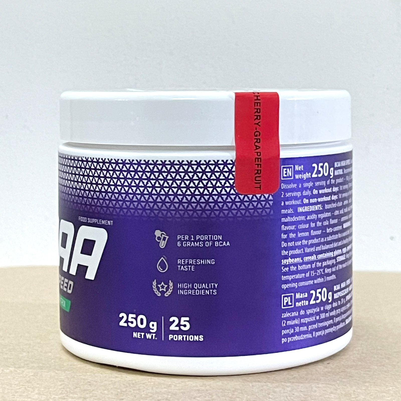 BCAA High Speed siêu hồi phục TREC hộp 250g hỗ trợ tăng sức bền, sức mạnh, đốt mỡ, giảm cân