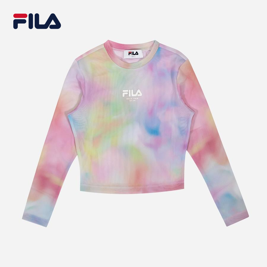 Áo thun tay dài thời trang nữ Fila KNIT LONG SLEEVE TEE - FW2TLE3086F-ORG