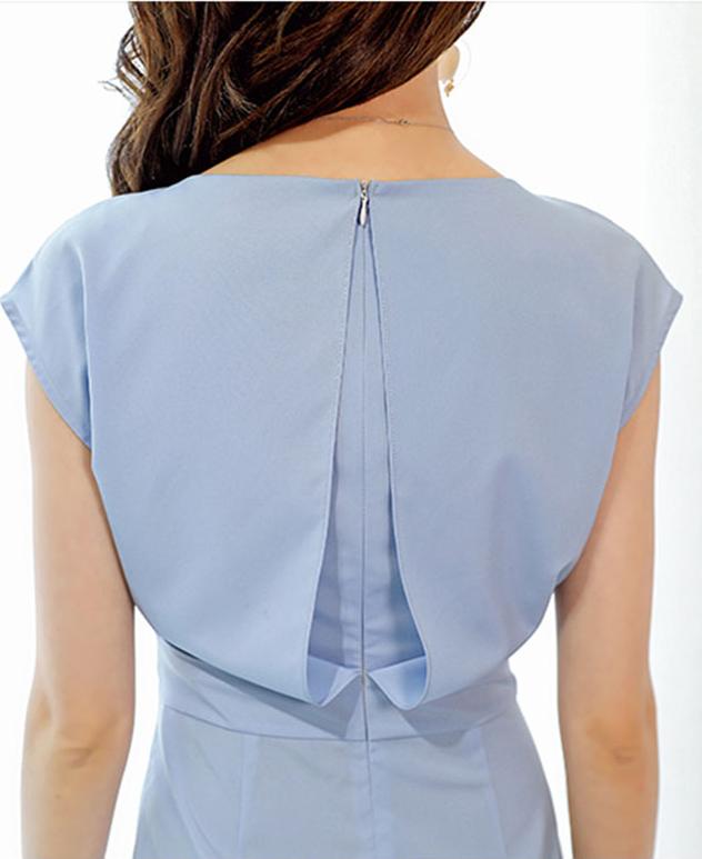 Đầm công sở xẻ tà trước DCS04