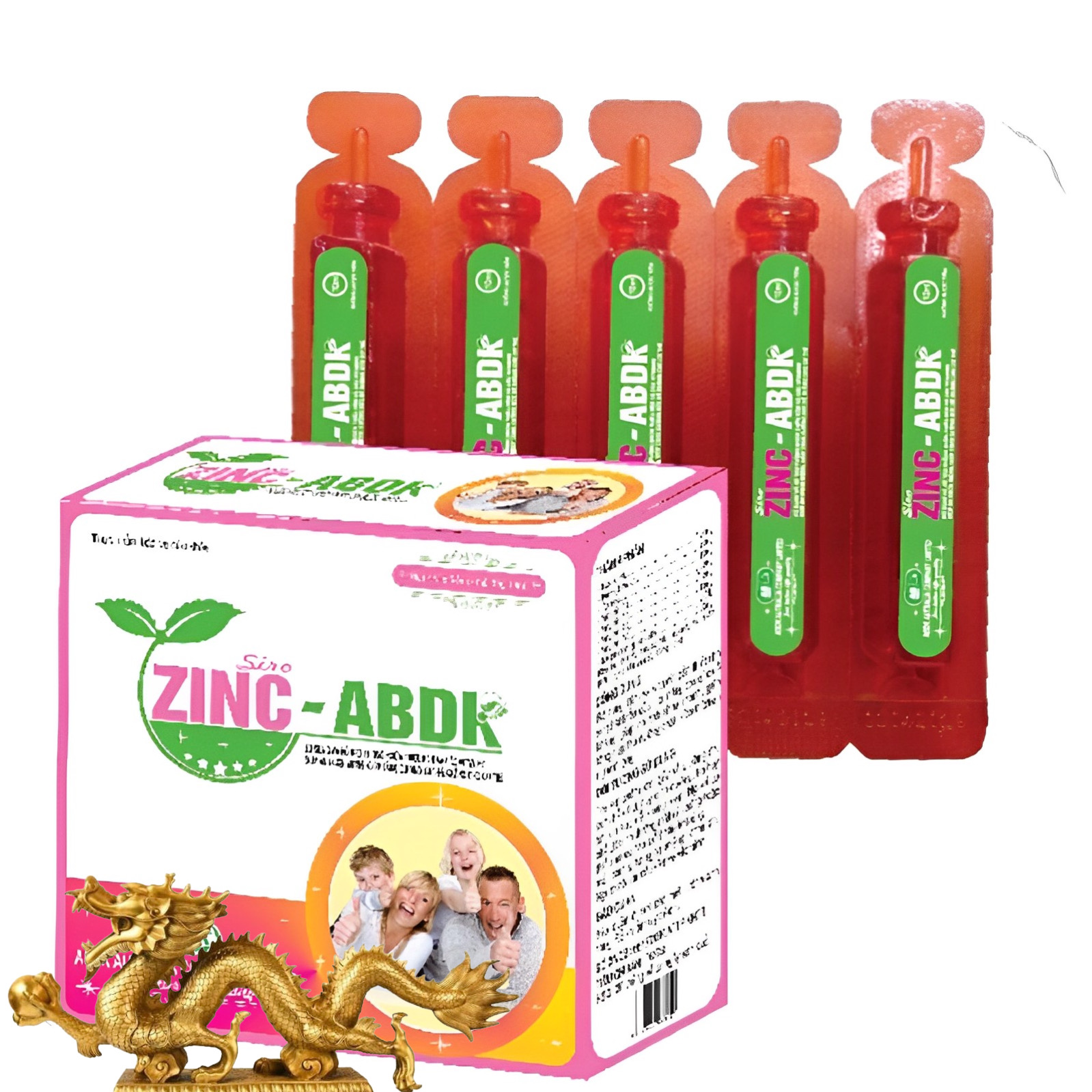 Kẽm ZINC-ABDK - hộp 20 ống - Bổ sung Kẽm và Vitamin cần thiết cho sự phát triển của trẻ, Lisse
