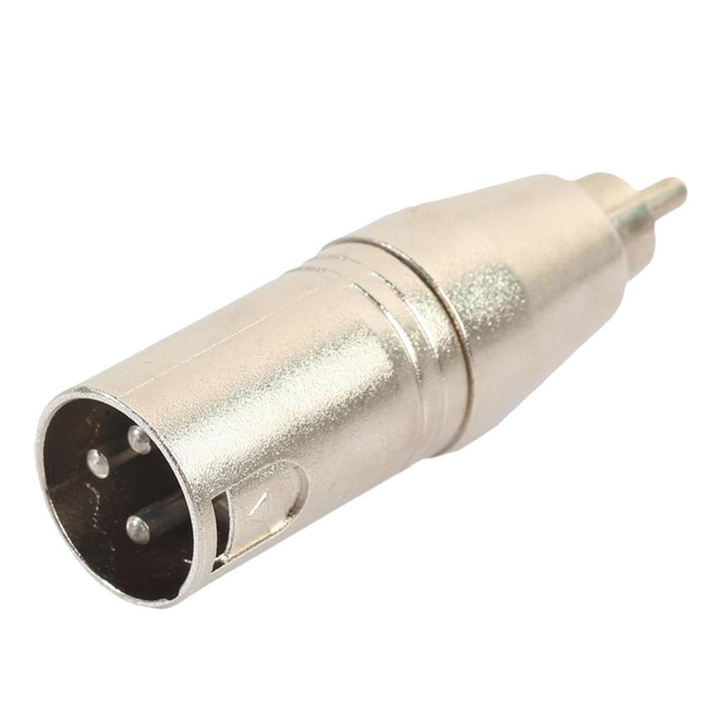 3-Pin XLR Plug Adapter Connector for Microphone Speaker