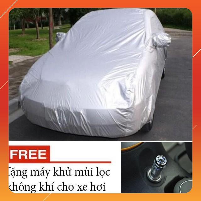 Áo trùm xe, bạt trùm xe ô tô 4 chỗ phù hợp mọi loại xe kèm quà tặng