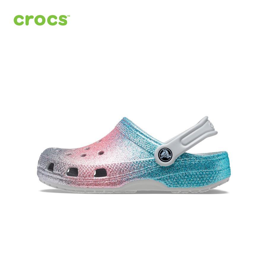 Giày lười trẻ em Crocs FW Classic Clog Toddler Glitter Shimmer/Multi - 206992-0ZT