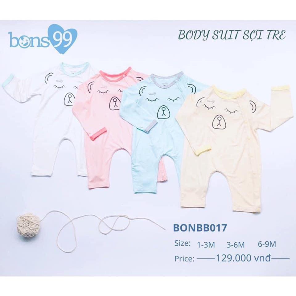 BODY DÀI TAY PETIT, SỢI TRE HỮU CƠ BONS99