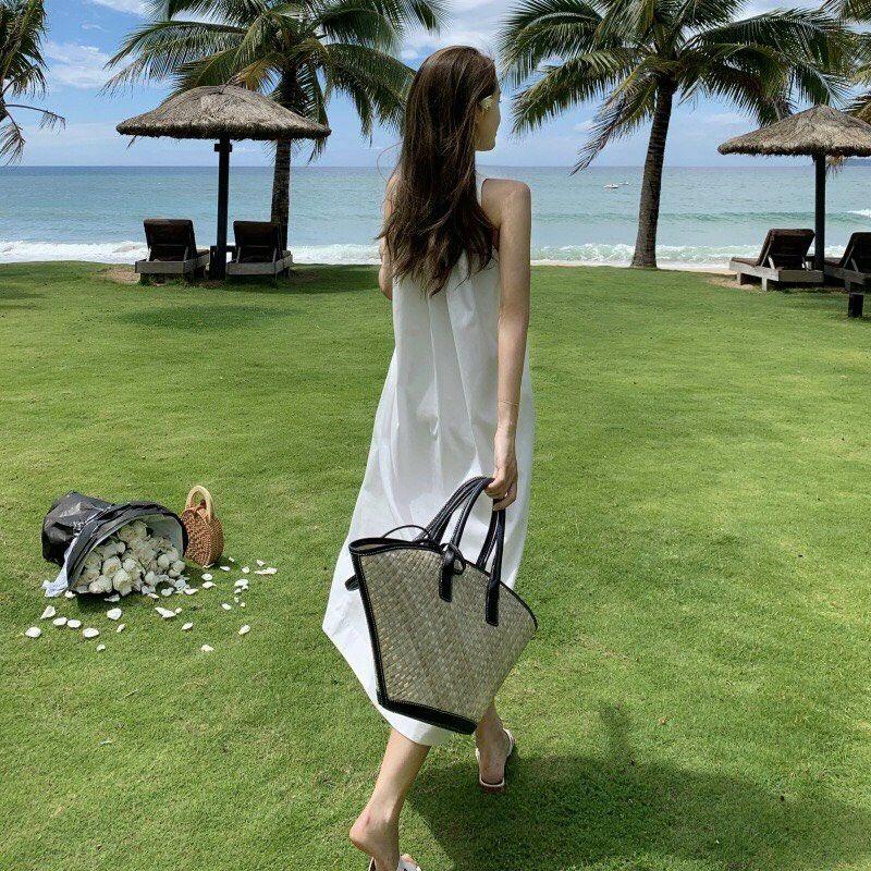 ĐẦM SUÔNG FORM RỘNG CỔ XẾP LI