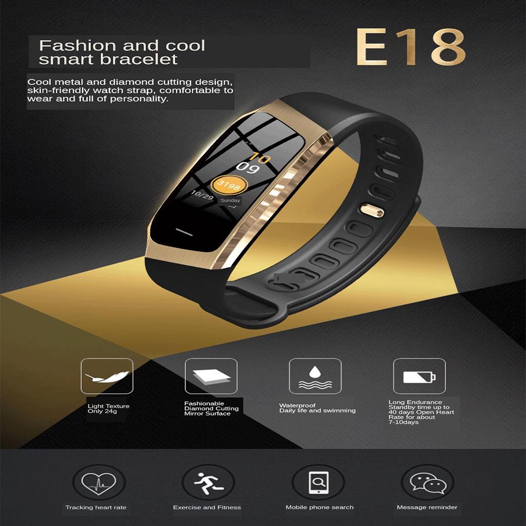 Smart Bracelet Monitor Fitness Smart Watch Wristwatch Dark Gray