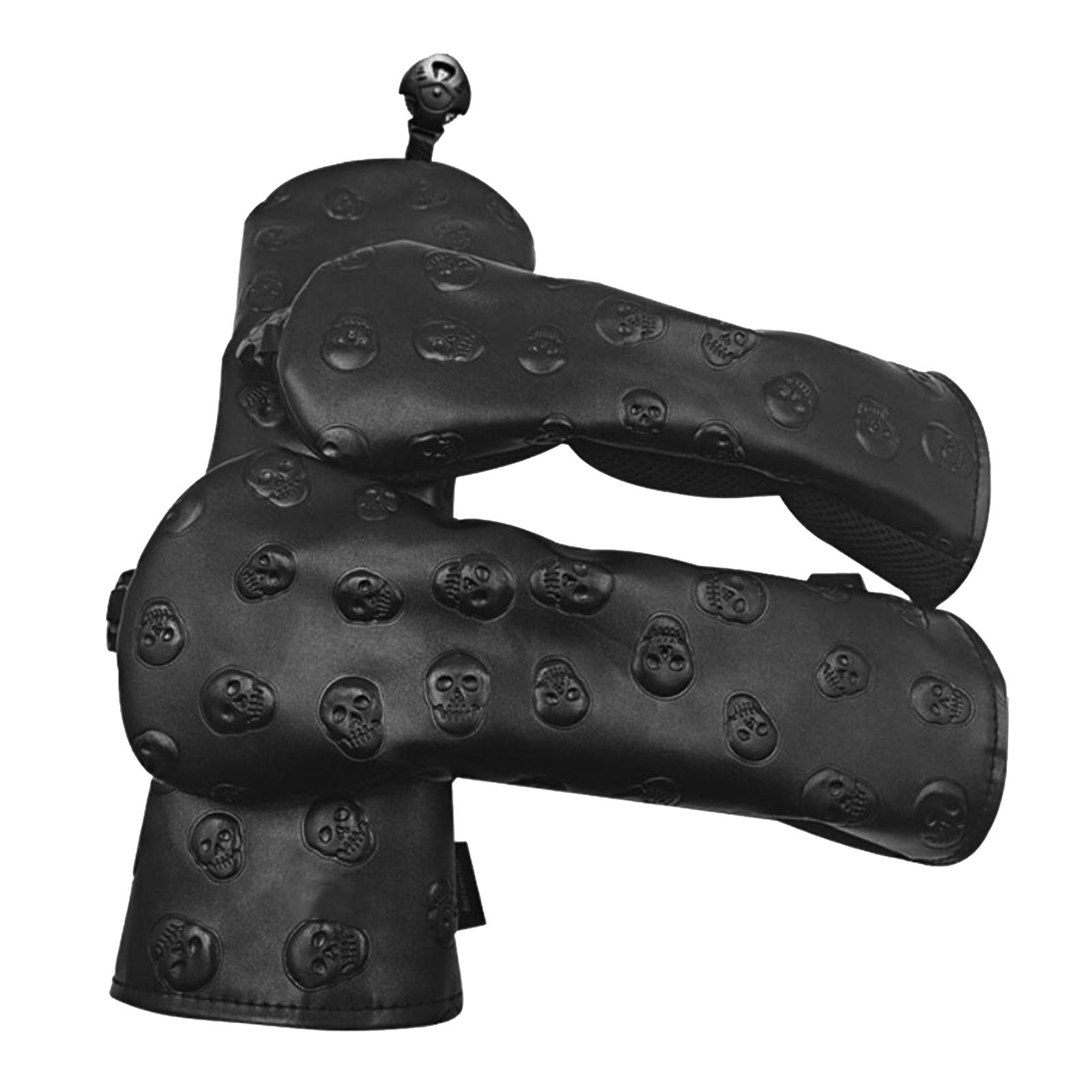 3x Golf Wood Headcover No.1 3 5 Head Cover 460cc Fairway Driver Protection