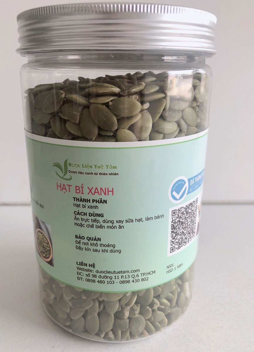Hạt bí xanh tách vỏ (200gr)