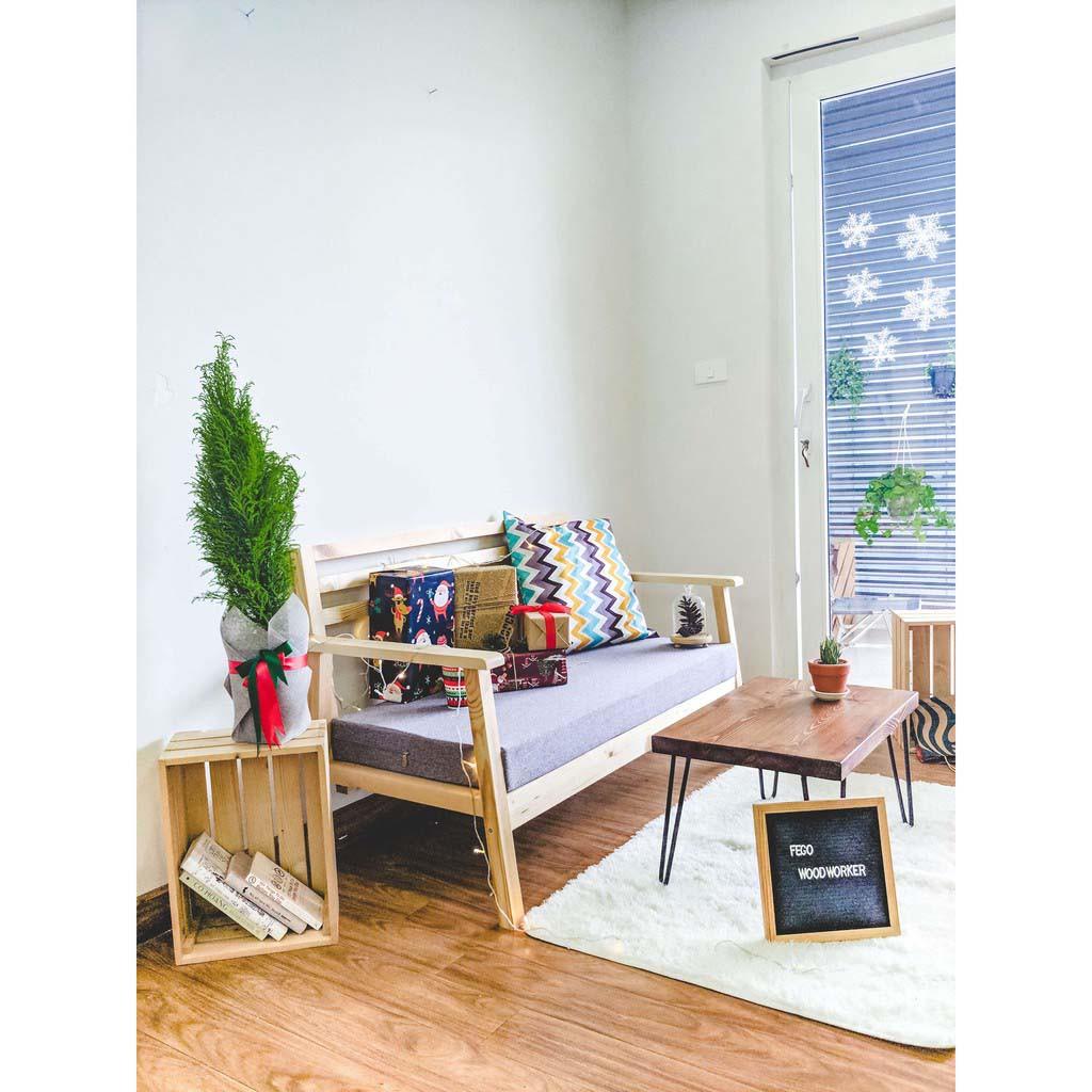 Ghế Sofa Phòng Khách/Ghế Sofa Gỗ Tiếp Khách +++Gỗ Thông Nhập Khẩu Cao Cấp+Nhẹ Dễ Lắp