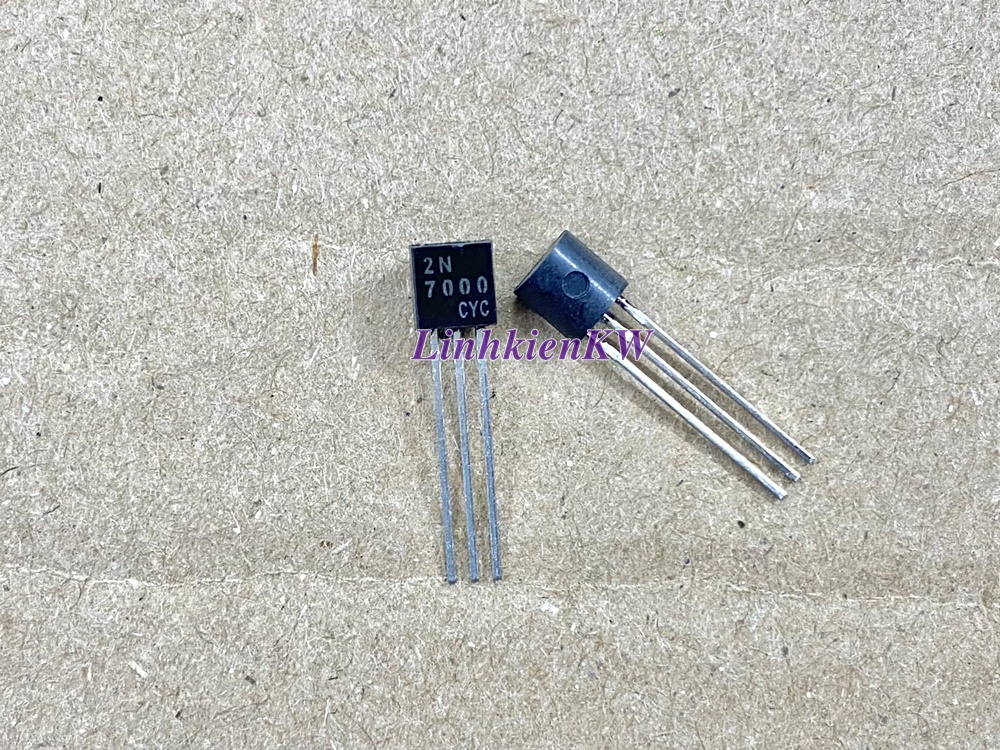 2N 7000 Mosfet 60V 0.3A Mới, Chính gốc 100%.