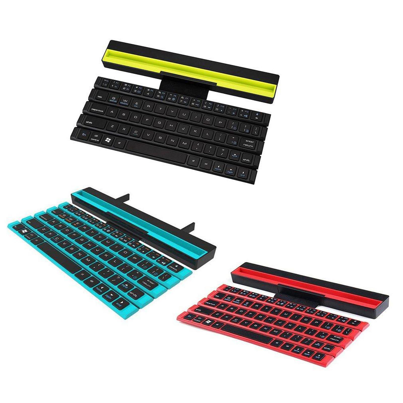 Portable Foldable -Thin Bluetooth Keyboard Pocket Sized for Windows iOS