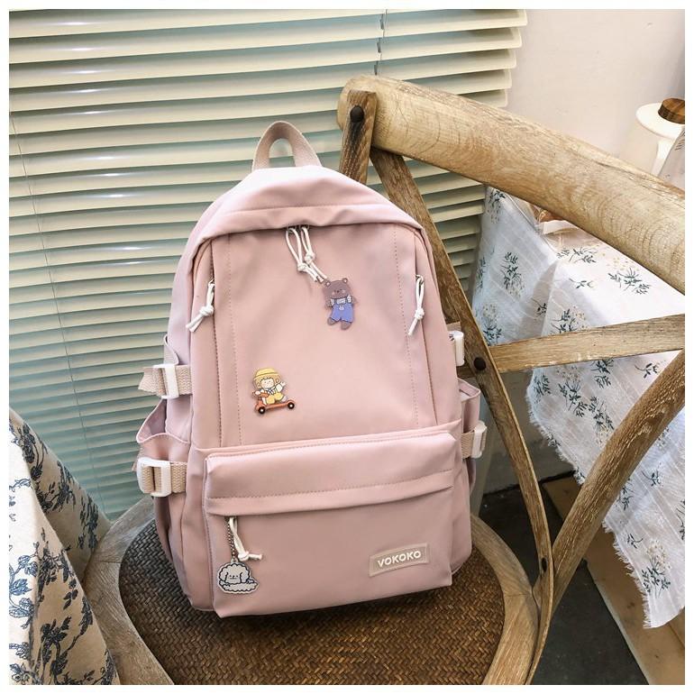 Balo ULZZANG, balo thời trang- BL217, nhiều ngăn, vải chống thấm nước,trẻ trung năng động