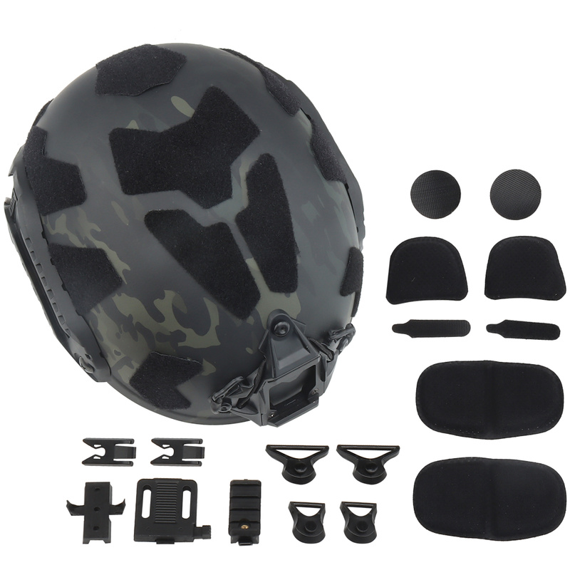Chiến Thuật MH NHANH Mũ Bảo Hiểm Có Thể Điều Chỉnh Quân Sự Airsoft Bóng Sơn Chiến Đấu Bảo Vệ Mũ Bảo Hiểm Nam Săn Bắn Bảo Vệ Đầu Color: grey