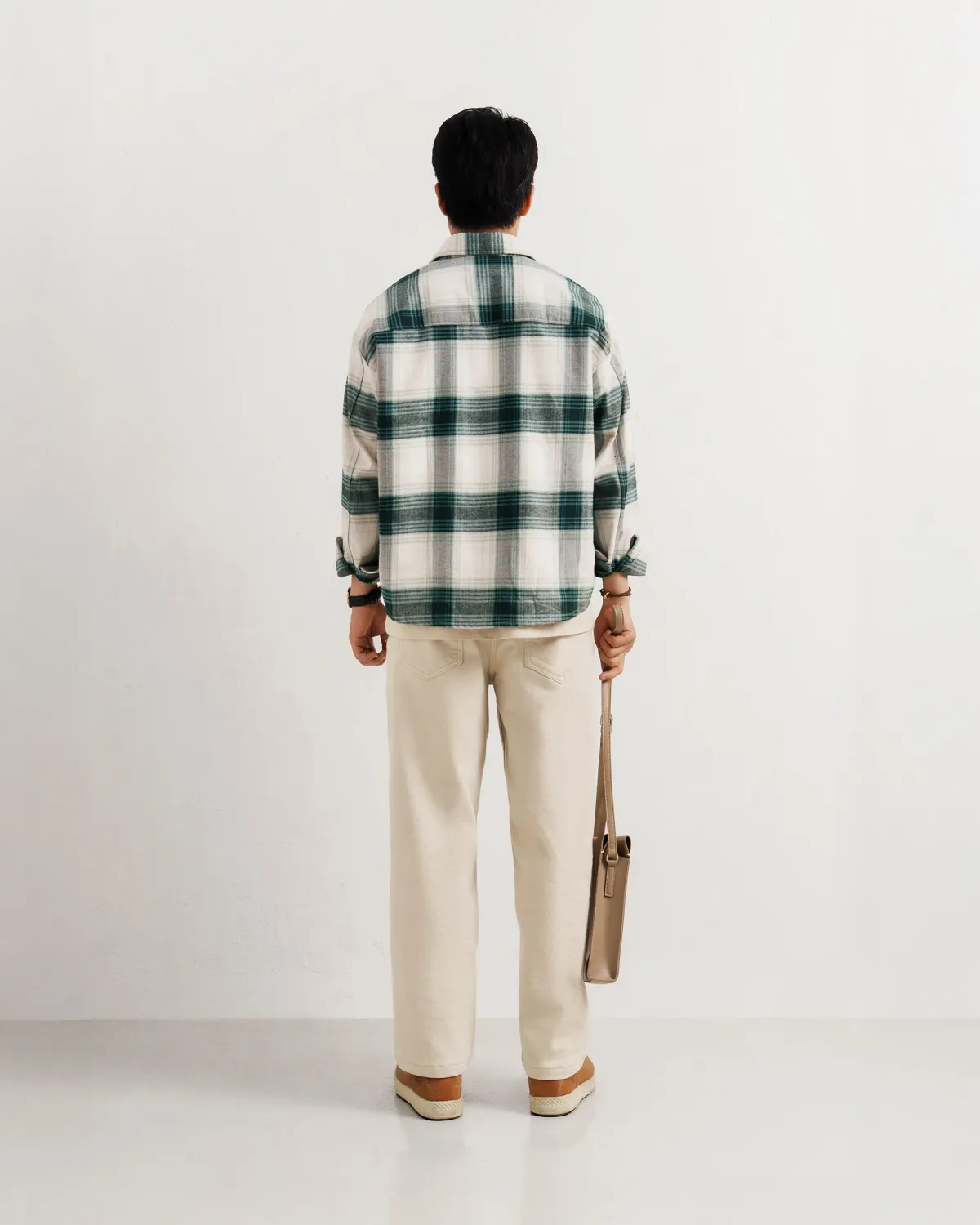 Áo sơ mi tay dài nam vải flannel Form Oversize - ROUTINE 10F25SHL002