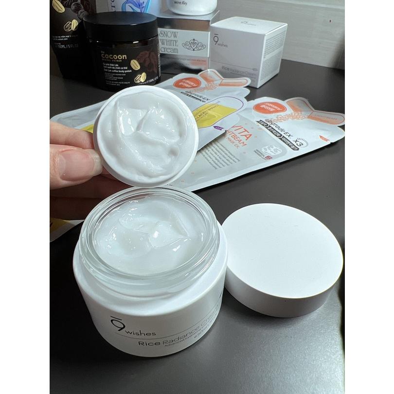Kem dưỡng gạo sáng da 9 Wishes Rice Radiance Cream Hàn Quốc 50ml