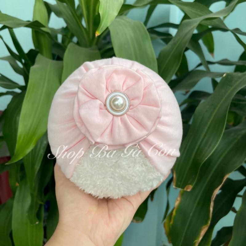 Mũ turban cho bé - newborn shop ba gà con