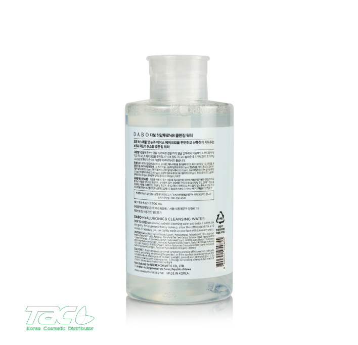 NƯỚC TẨY TRANG CAO CẤP - DABO HYALURONIC 8 ACID CLEANSING WATER 500ML