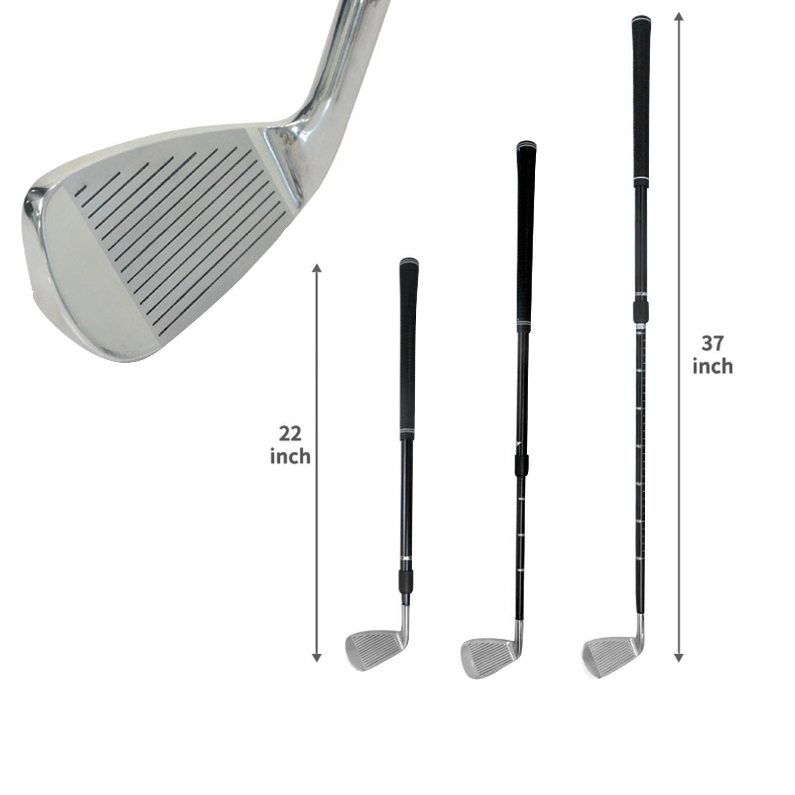 Golf Chipper Club Rubber Grip for Right or Left Hand Golf Wedge Golf Chipping Club Portable Adjustable Retractable Shaft Golf Club for Women Men