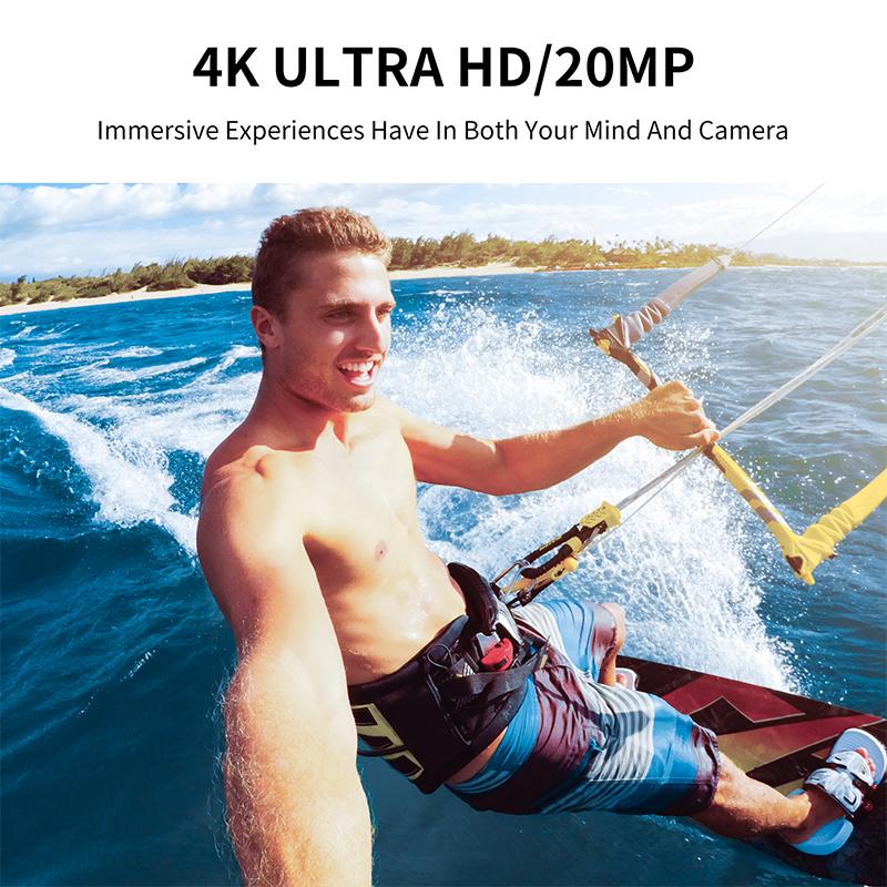 4K Action Camera Outdoor Waterproof Sport Camera 4K 60FPS With Screen Video DV Dash Cam Bike Motorcycle Car DVR
