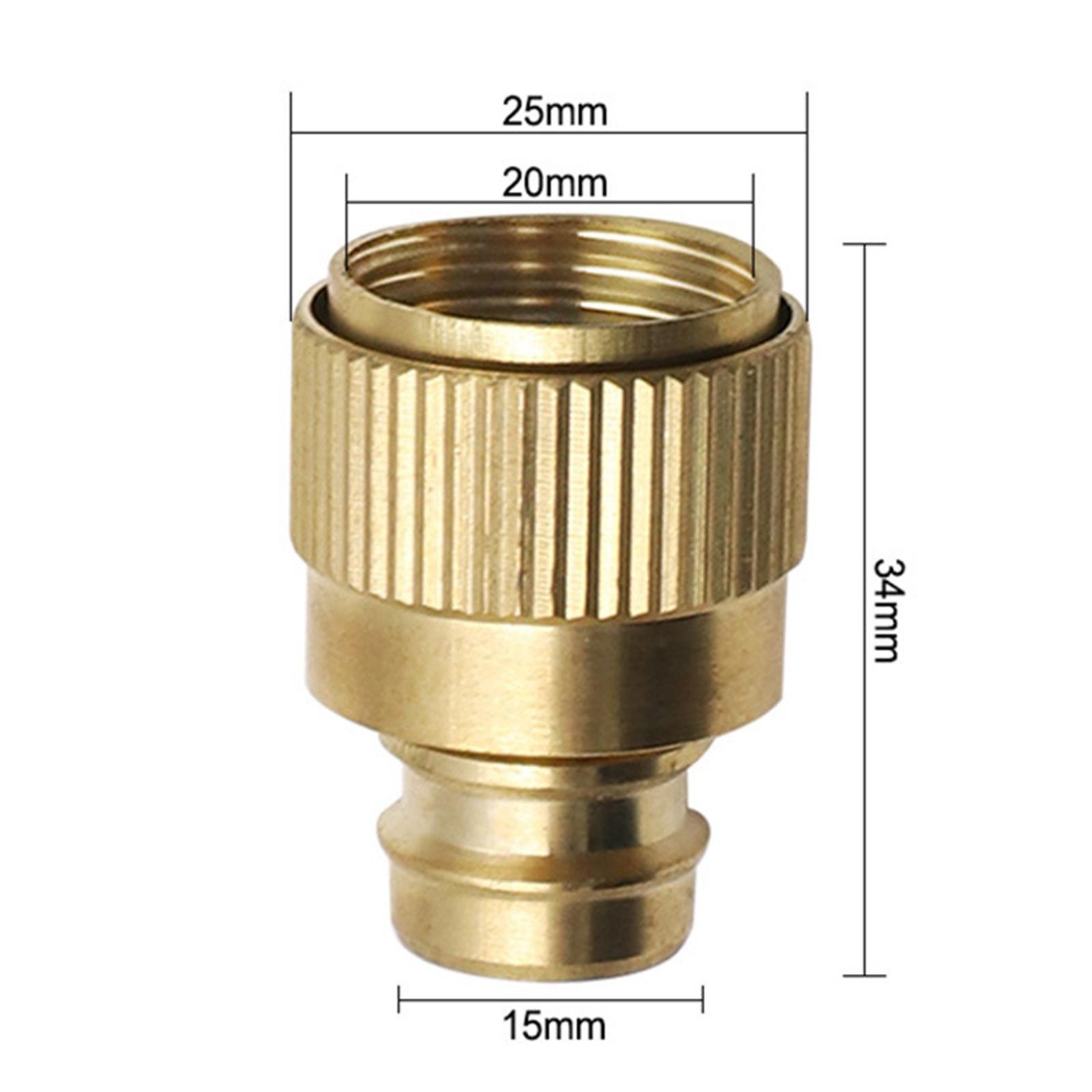Brass Garden Hose Tap Connector Brass Joint Garden Hose Adapter for Garden Hose Replaces