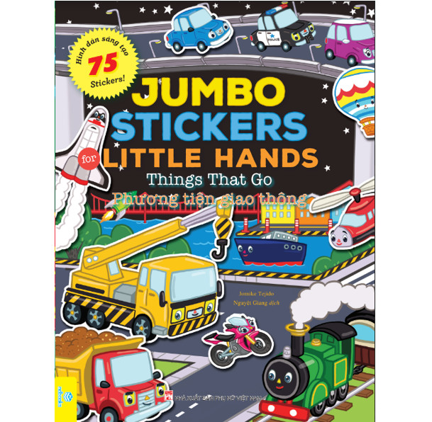 Sách - Trọn bộ 12 cuốn: Jumbo Stickers For Little Hands - 75 Stickers! - ndbooks