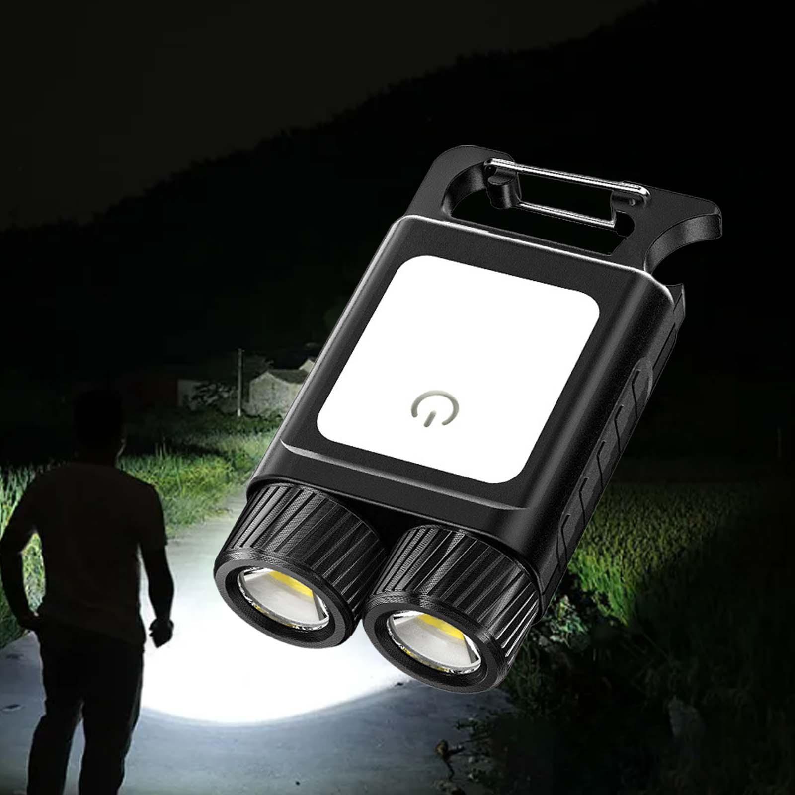 Keychain Light Compact Bright Handheld Mini 6 Light Mode Keychain Work Light
