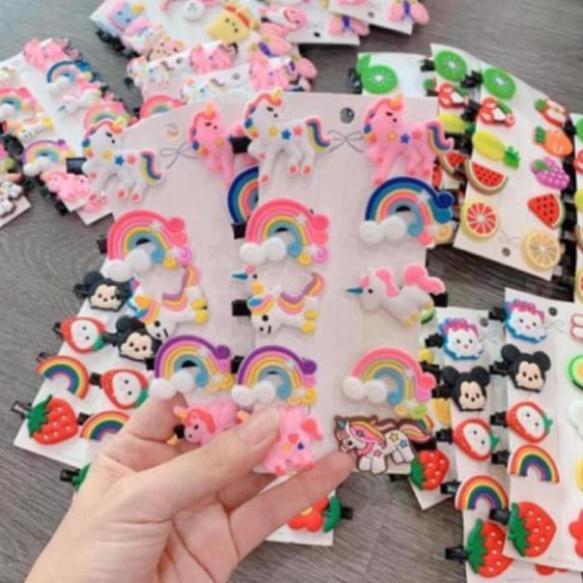 COMBO 5 CẶP TÓC ️FREE SHIP️CẶP TÓC TRÁI CÂY, HÌNH CON VẬT CHO BÉ GÁI SIÊU XINH