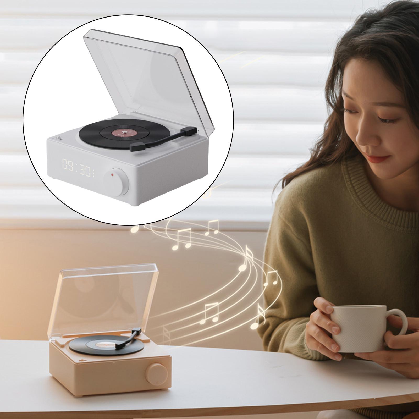 Bluetooth Speaker Vintage Portable for Bedside White