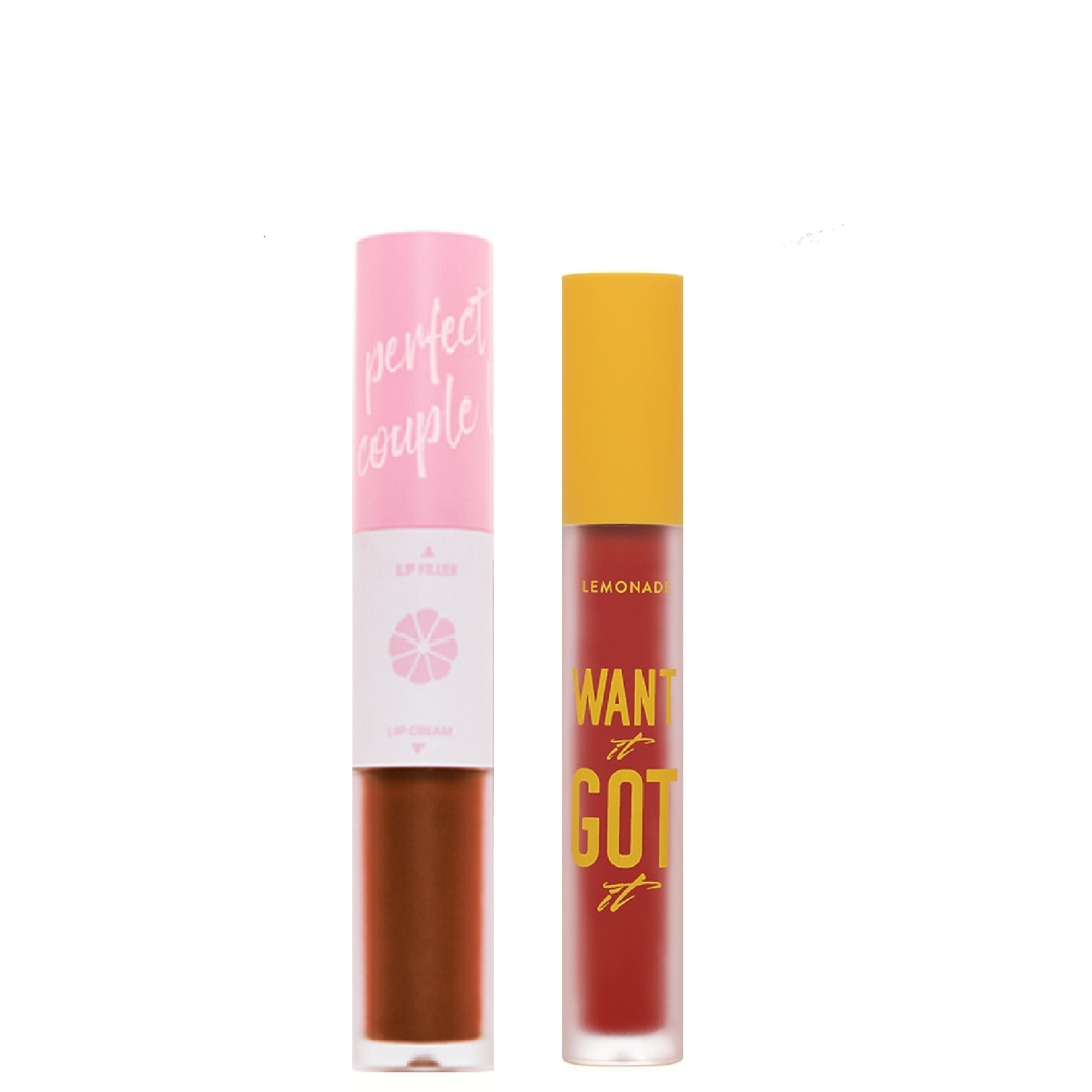 Combo 2 son kem lì Lemonade Perfect Couple Lip 7.5g và Want It Got It Lipcream 5g