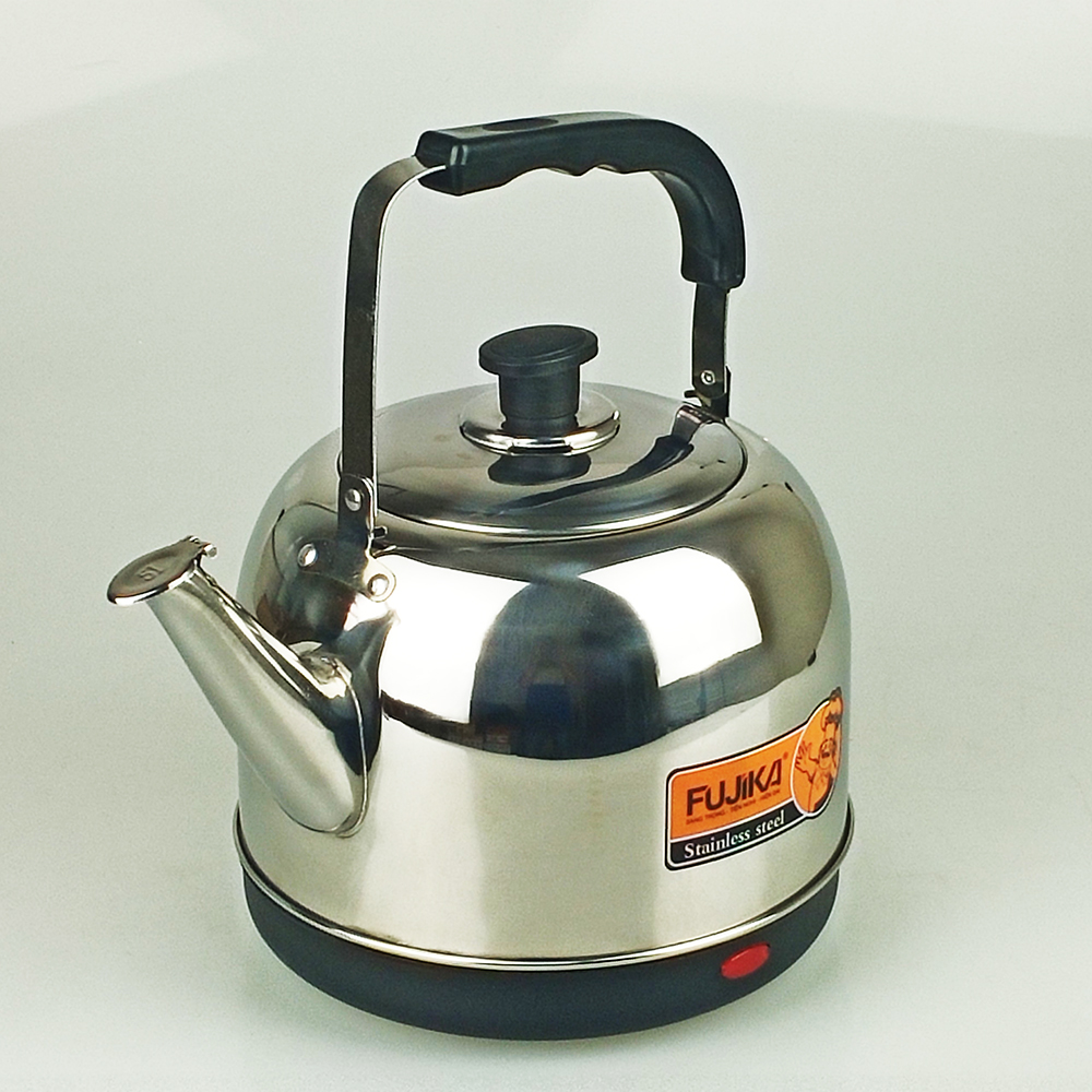 Ấm Siêu Tốc Inox 5L Fujika FJ-SD50 Công Suất 1500W Tiết Kiệm Điện Cho Quán,Nhà Hàng,Nhà Đông Người-Hàng Chính Hãng