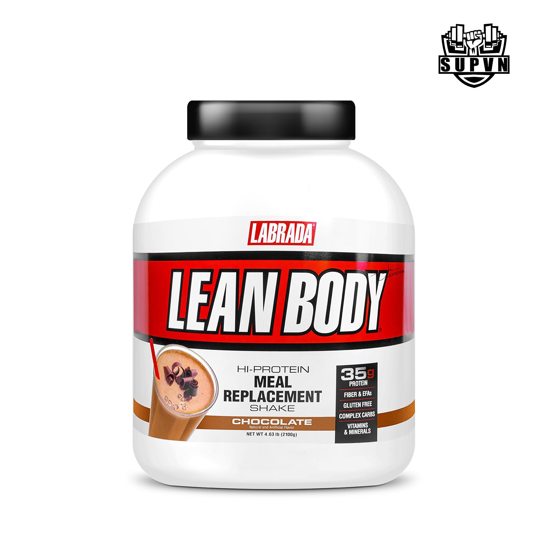 Lean Body Labrada 4.63lbs - Sữa dinh dưỡng hỗ trợ tăng cơ giảm mỡ thay thế bữa ăn tiện lợi Healthy Cung Cấp 35 Protein và Các Vitamin Năng Lượng Đảm Bảo Dinh Dưỡng Hoàn Chỉnh Bữa Ăn Lean Body Meal Replacement