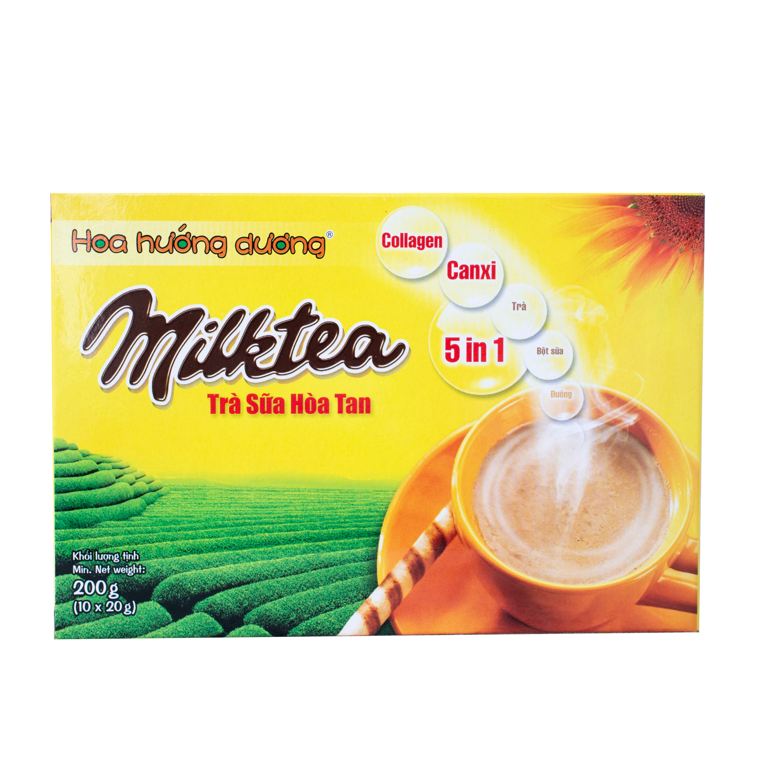 Trà Sữa Hoà Tan Instant Milk Tea Hoa Hướng Dương (10 gói/hộp)