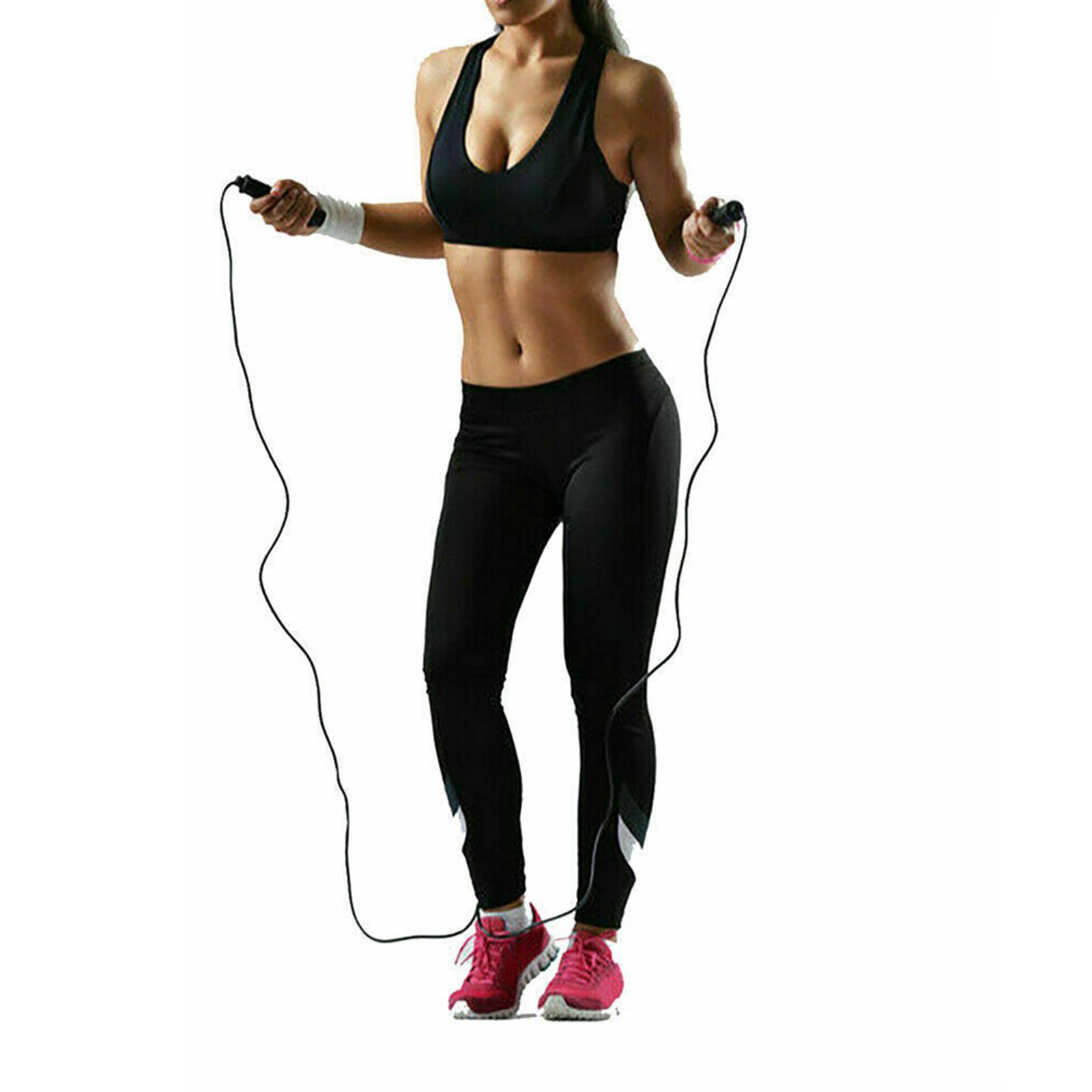 Jump Rope Gym Training Exercise Skipping Boxing Ropes 9' Adult - Pink