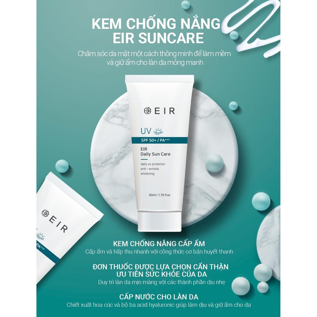 Kem chống nắng chống lão hóa SPF 50+/ PA ++++ EIR Daily Sun Care 50ml - Hàng Chính Hãng