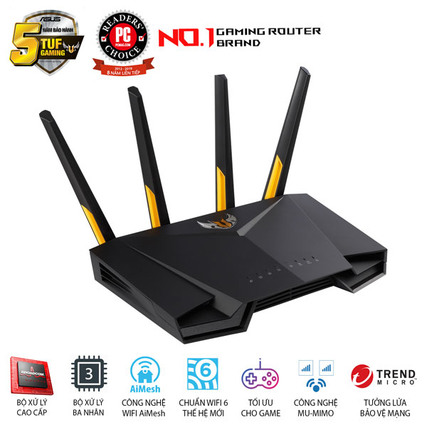 Router Wifi ASUS TUF Gaming AX3000- Hàng chính hãng