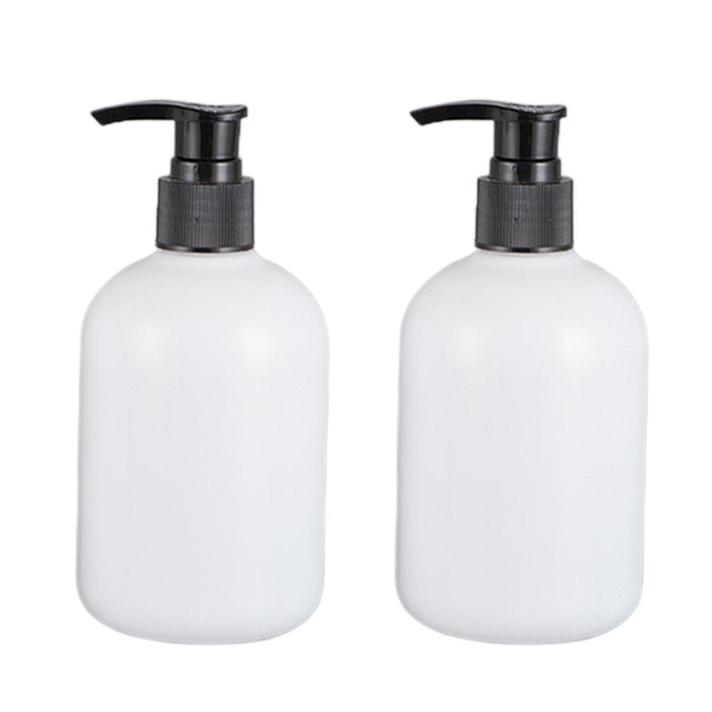 10pcs 350ml Empty Shampoo Conditioner Pump Bottle Dispenser Container