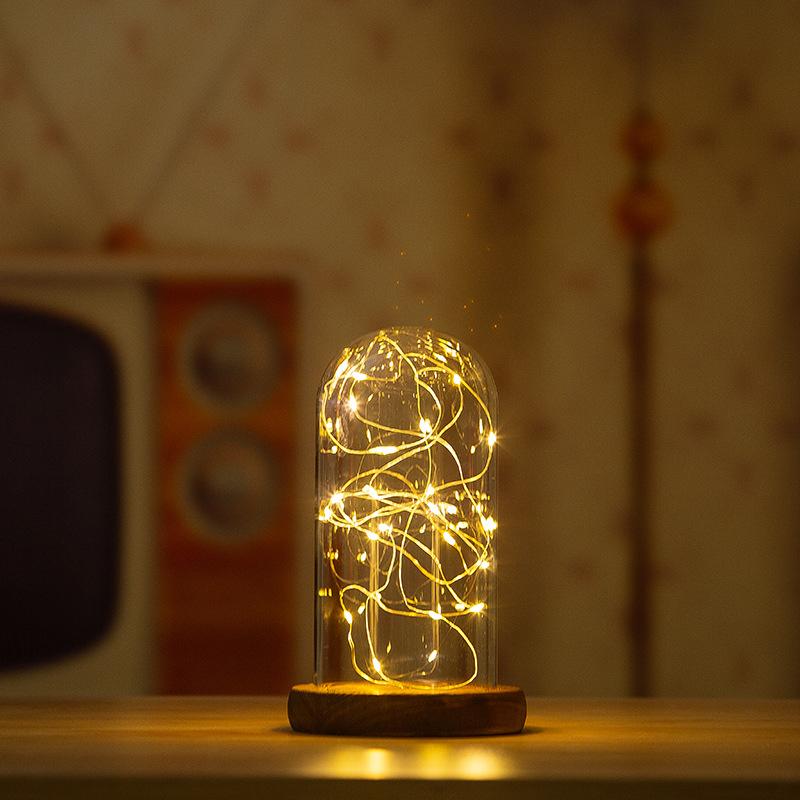 Đế Gỗ Trưng Bày Đèn Led Trang Trí Nhà Cửa