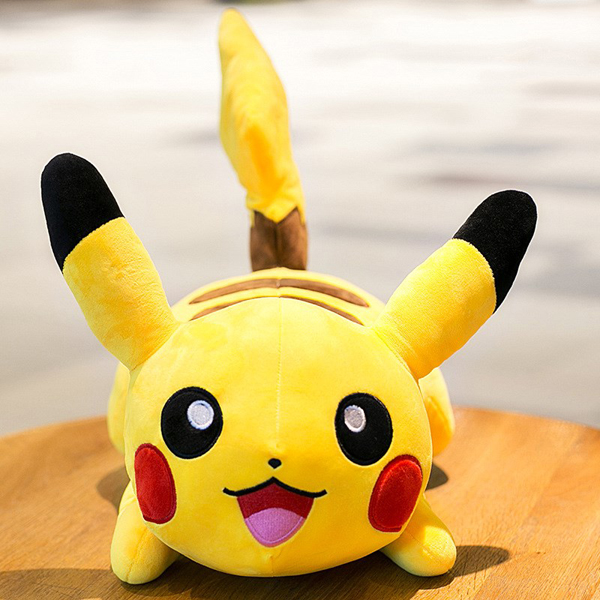 Gấu bông pikachu nằm dễ thương siêu mềm mại siêu cưng Gối ôm ngủ pikachu đáng yêu cho bé