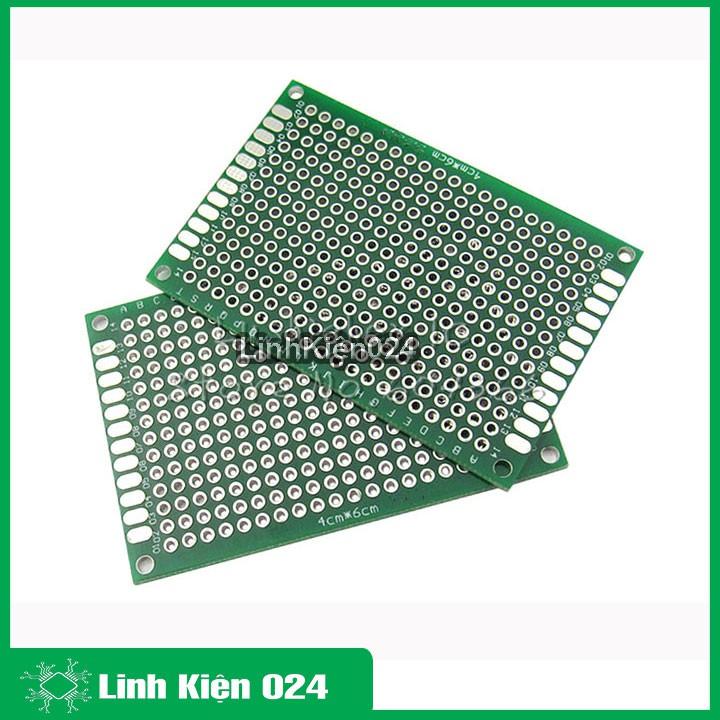 PCB Đục Lỗ Hai Mặt Loại 4X6CM 1.6MM