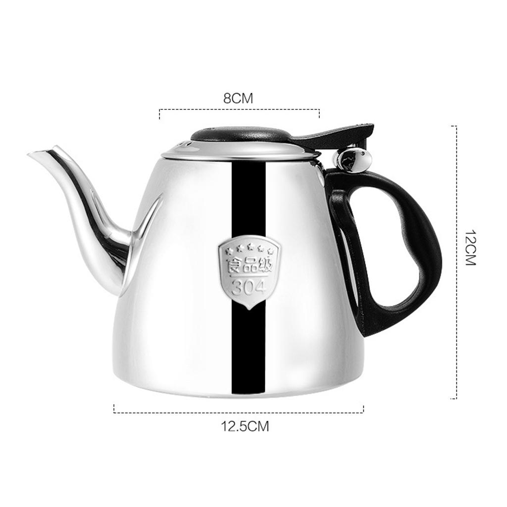 Stainless Steel Boiler Water Kettle 1200ML Tea Pot Coffee Milk Heater Pot