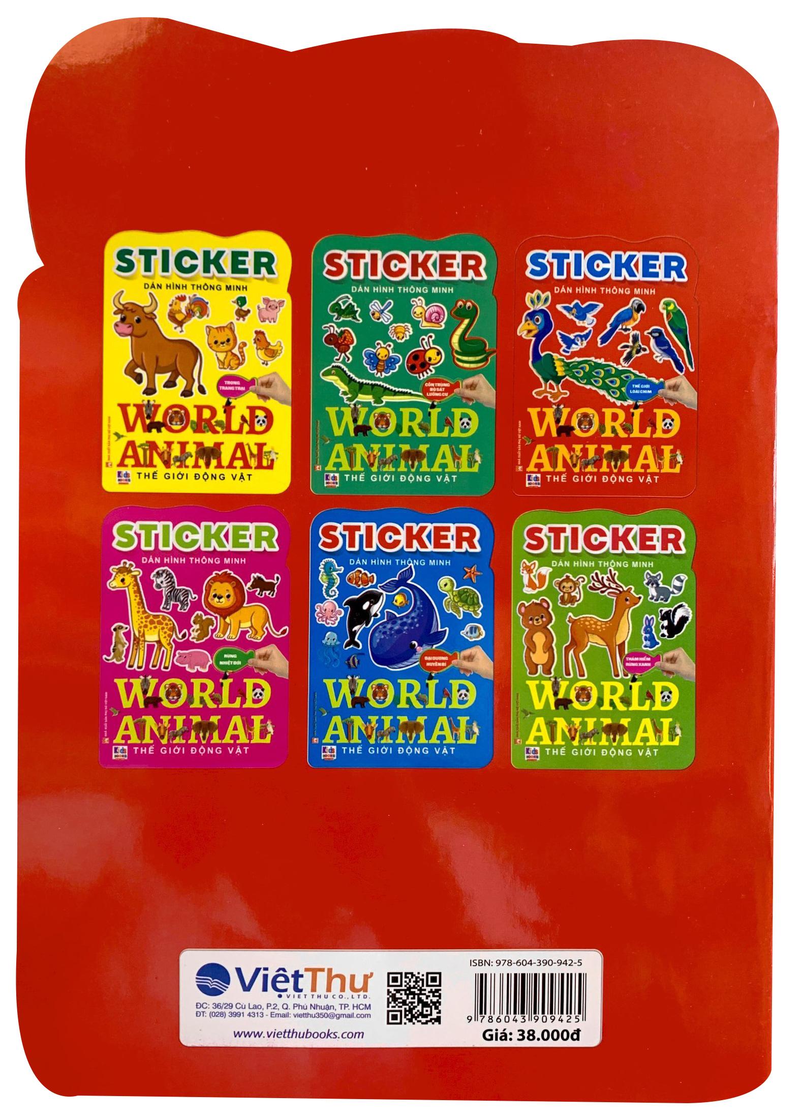Sticker Dán Hình Thông Minh - Thế Giới Động Vật - Thế Giới Loài Chim