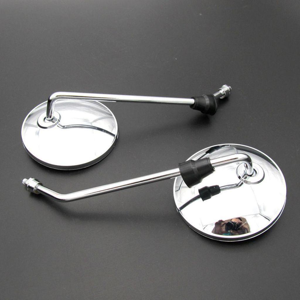 1 Pair Motorcycle Mirror Rear View Mirrors for Motorcycles Scooter 8mm