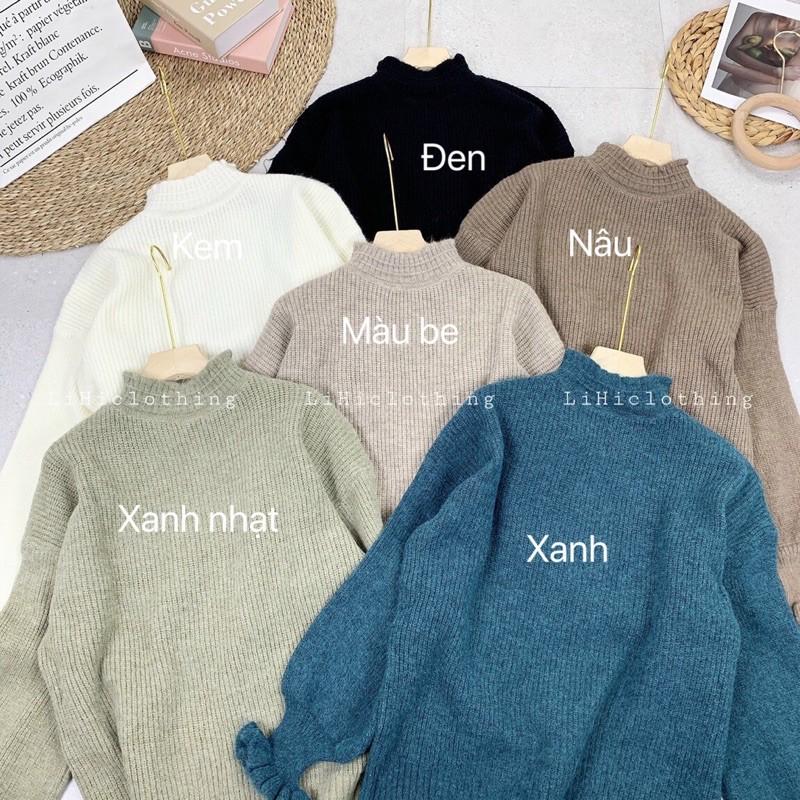 Áo len suông tay xoè hàng qc LOẠI 1