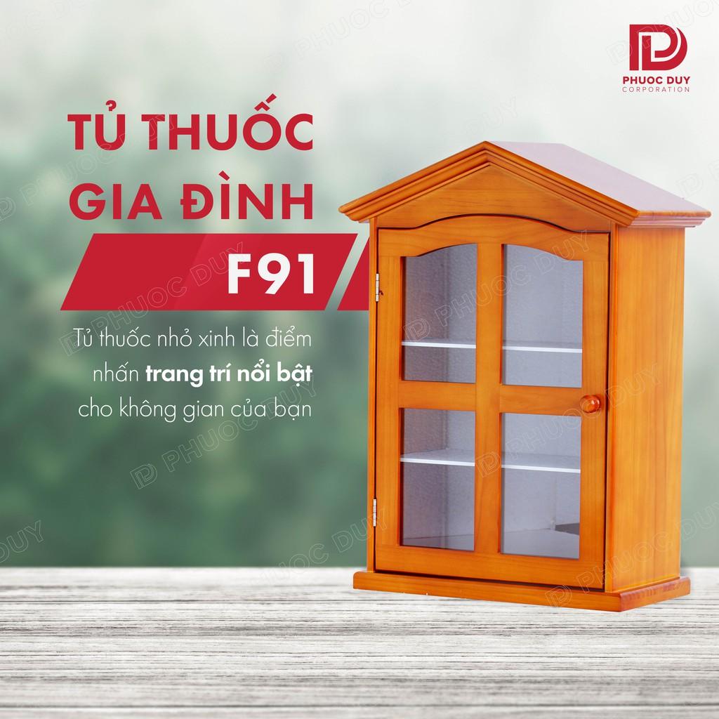 Tủ thuốc - Tủ y tế gia đình gỗ tự nhiên F91