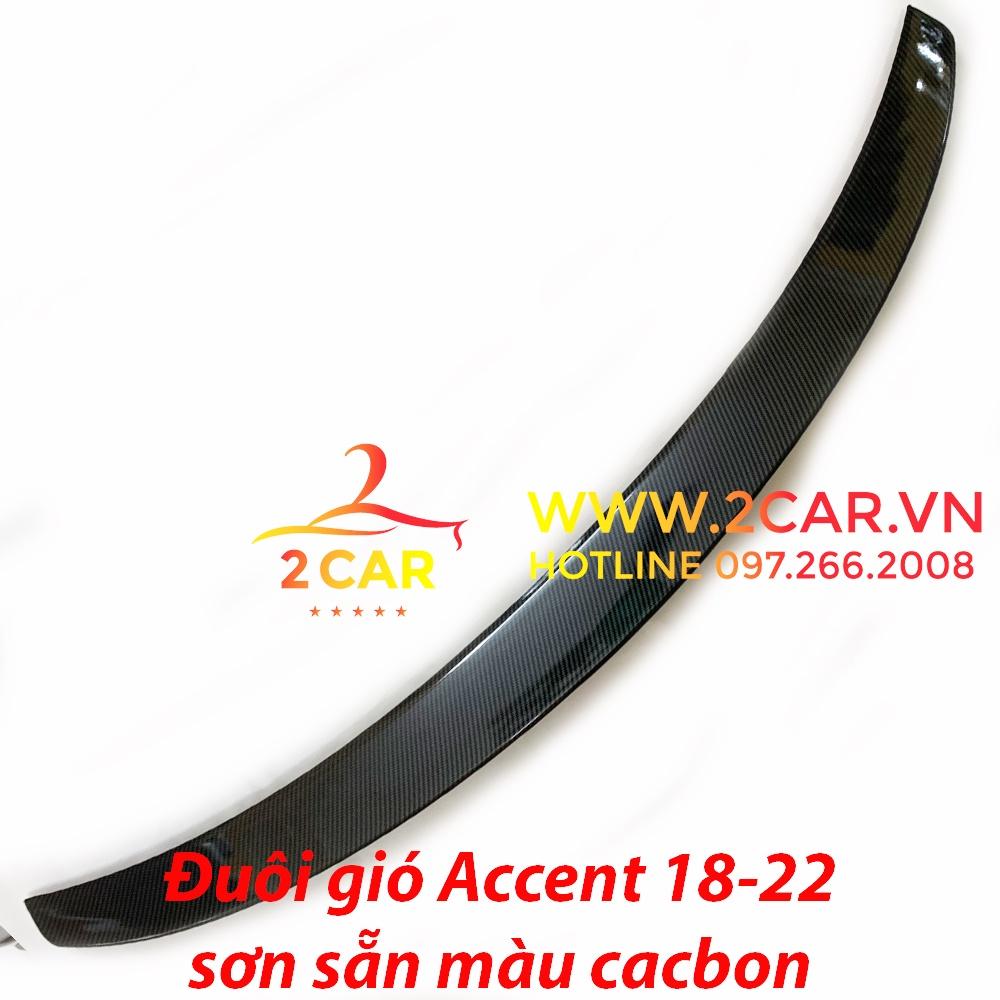 Đuôi gió liền cốp CARBON xe Hyundai Accent đời 2018-2023 sơn sẵn màu CACBON