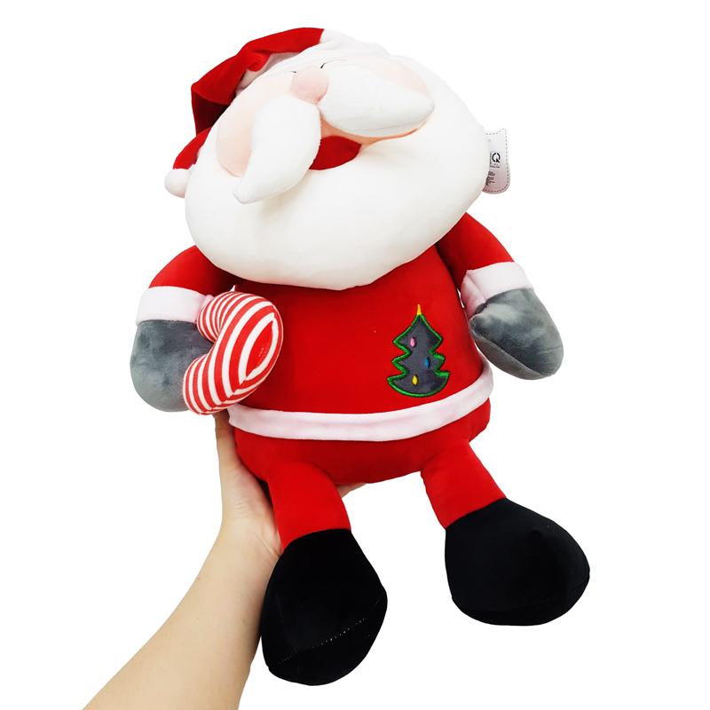 Thú Nhồi Bông Ông Già Noel Mặc Áo Thêu 70 cm - ZooZoo 70310
