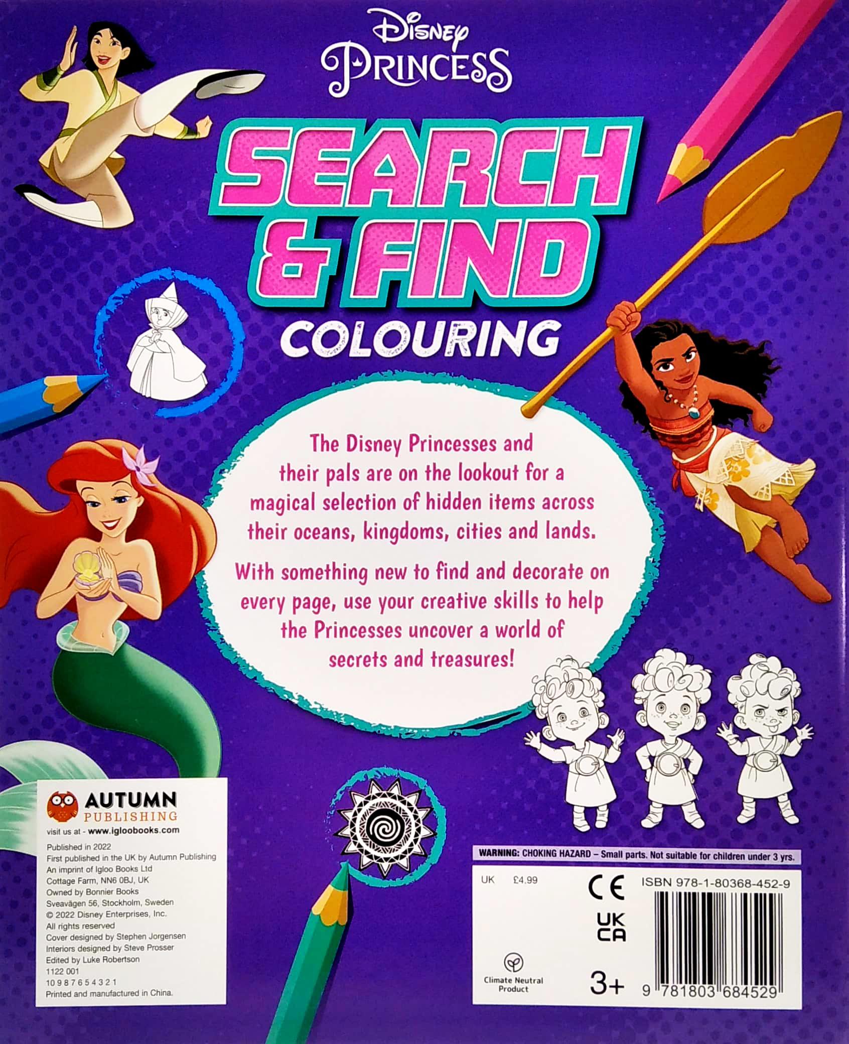 Disney Princess: Search &amp; Find Colouring