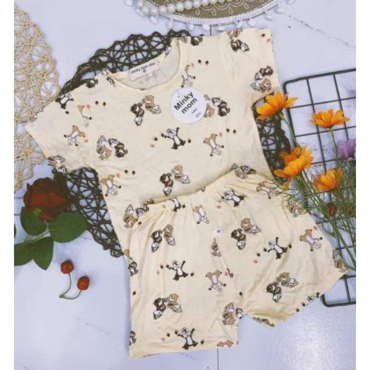 Đồ Bộ Bé Trai Minky Mom Vải Thun Lạnh 5-15kg, Đồ Bộ Bé Trai Mùa hè, Bộ Cộc Tay Cho Bé Mặc Mùa Hè, Đồ Bộ Bé Trai Đi Chơi