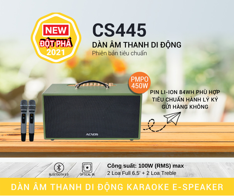 Loa Karaoke Xách Tay ACNOS CS445 - Hàng Chính Hãng